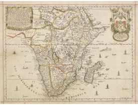 BLOME, R. -  A Mapp of the Higher and Lower Aethiopia, Comprehending Ye Several Kingdomes  [. . .]  The Empire of the Abissines, The Coast of Aznguebar, Abex, of Nubia  [. . .] Cafre [. . .] 1669.